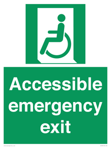 Accessible emergency exit (left)